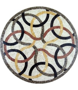 MD509 Colorful ring art Mosaic