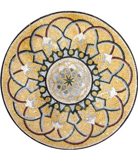 MD720 Archades on golden background (subdued) Mosaic