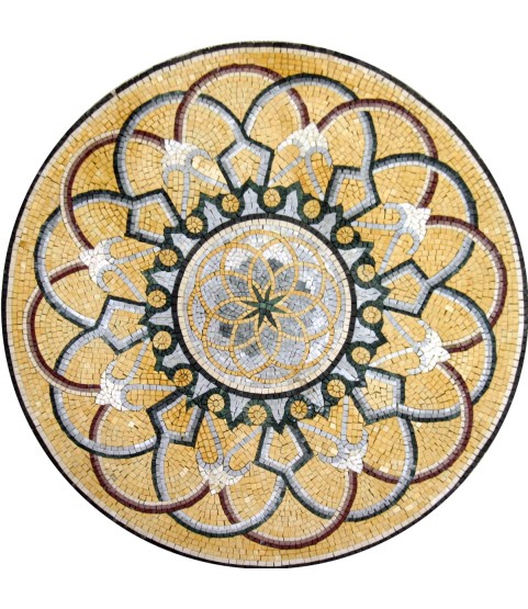MD720 Archades on golden background (subdued) Mosaic