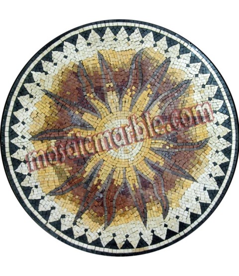MD804 Abstract sun flower art Mosaic