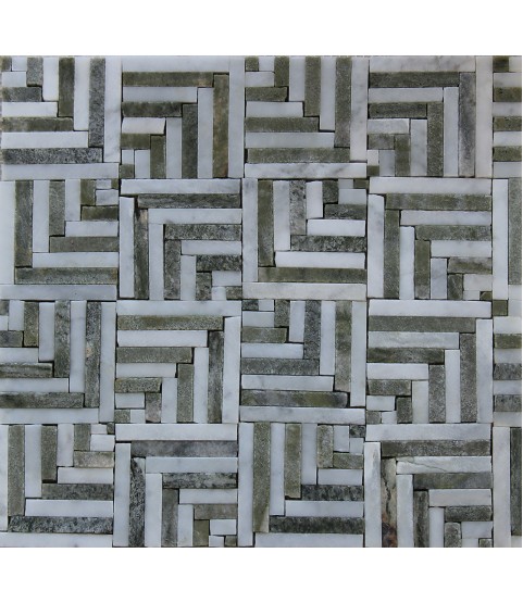 Floor Tile 3D Squares Illusion Mosaic