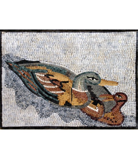 AN132 Mother and baby duck Mosaic