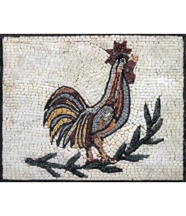 Colorful Rooster Mosaic