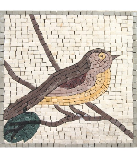 Small Bird Mosaic Backsplash Tile