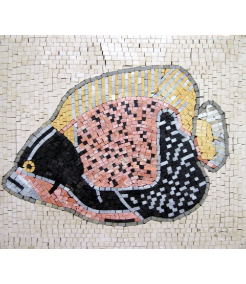 Mosaic Fish in Pastel