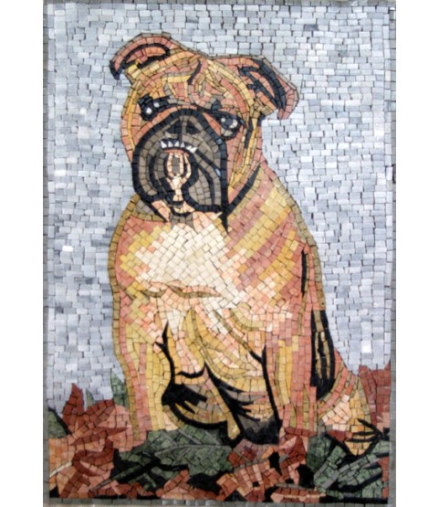 AN256 Bulldog Cute  Mosaic