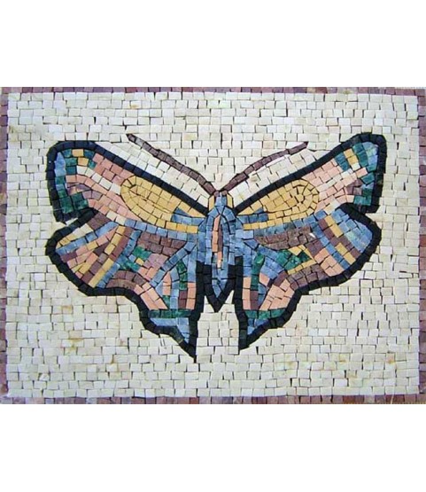 Beautiful colorful stone butterfly Mosaic
