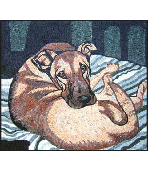 AN309 Lying dog Mosaic