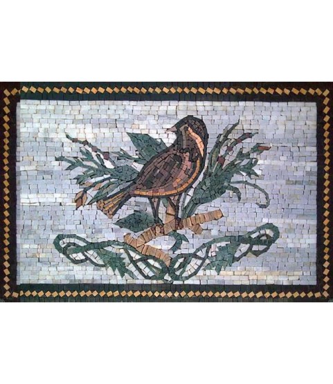 Framed Bird Mosaic Art