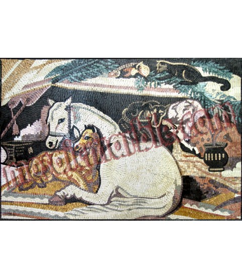 AN353 Horse design art Mosaic