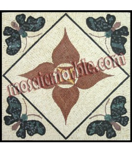 AN369 Flower and butterflies Mosaic
