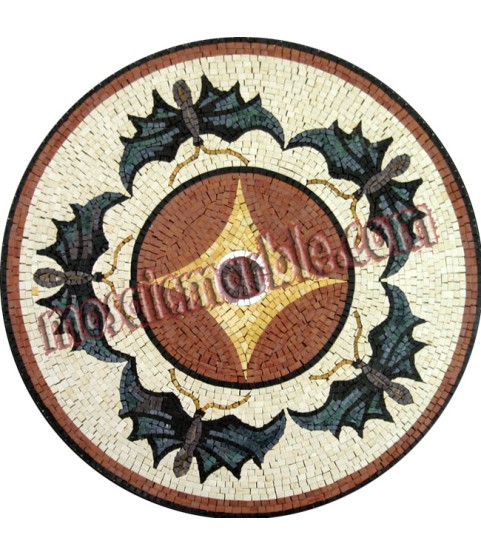 AN372 Circular butterflies design Mosaic