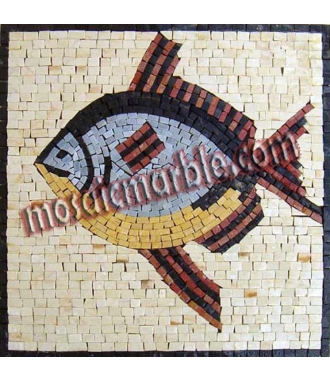 AN416 Colorful fish Mosaic