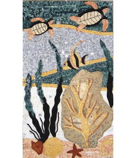 AN79 Sea turtles landscape Mosaic