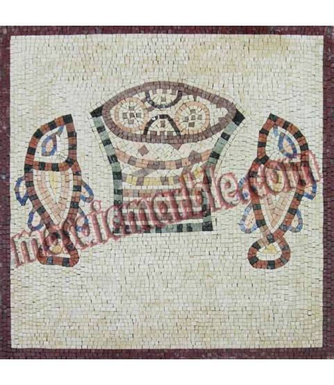 AN494 Fish illustration Mosaic