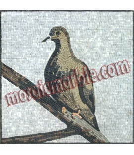 AN532 Pigeon Bird Mosaic