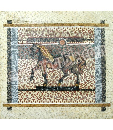 AN627 Horse colorful art design Mosaic