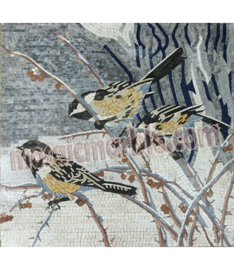 Birds Wall Accent Mosaic