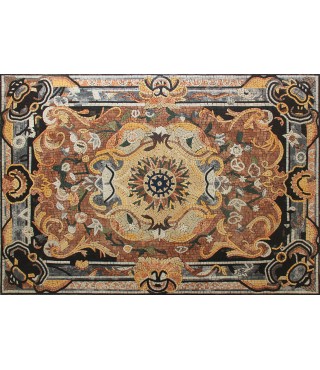 Boho Mosaic Rug Floor Art