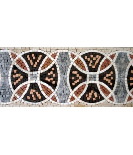 BD106 Overlapping circles design border Mosaic