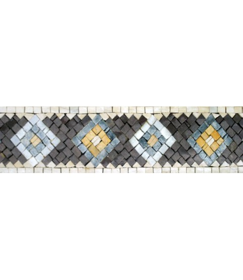 BD112 Losanges deisgn border Mosaic