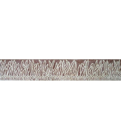 BD113 White abstract illustration border Mosaic