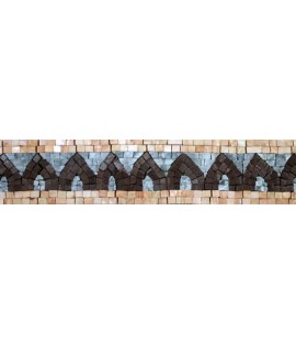 Black Archway Patterns on Pastel Border Mosaic