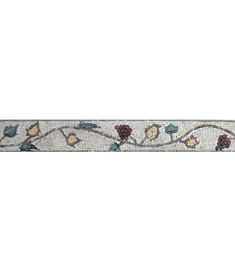BD76 simple floral design border Mosaic