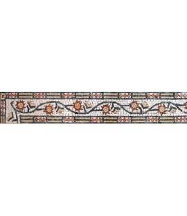 BD96 Colorful floral design border Mosaic