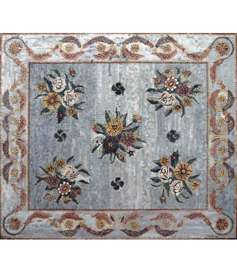 CR1 Elegant floral carpet Mosaic