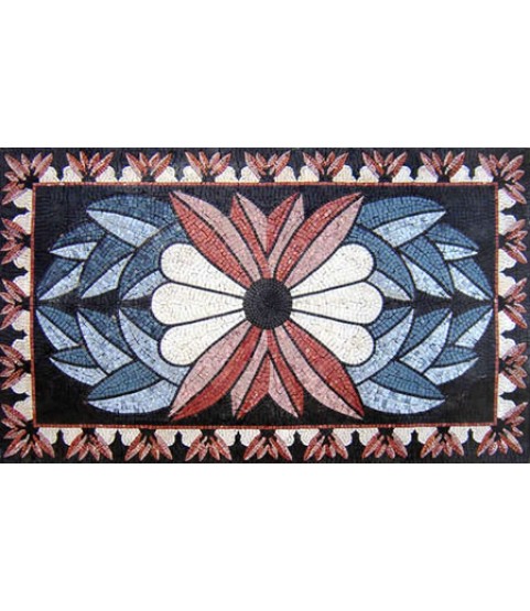 CR111 Colorful floral art design Mosaic