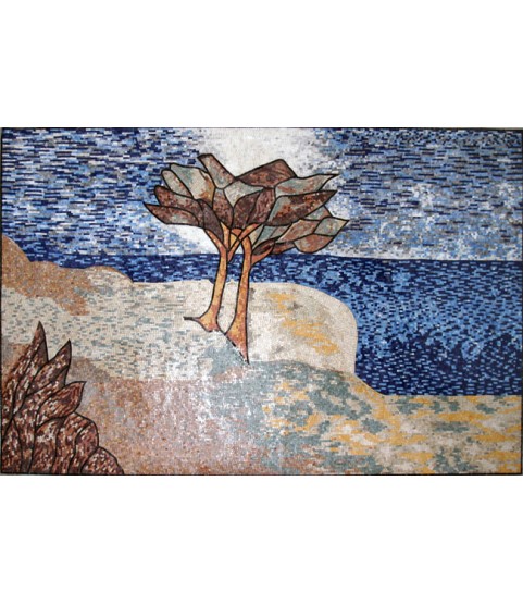 CR126 Two trees by the sea Mosaic