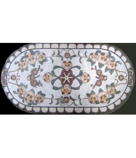 CR130 Colorful floral ovale Mosaic