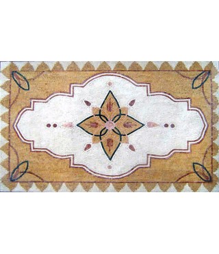 CR131 Rectangular simple design rug Mosaic