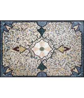 CR138 Artistic floral carpet Mosaic