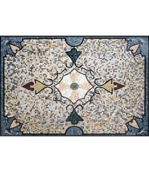 CR138 Artistic floral carpet Mosaic
