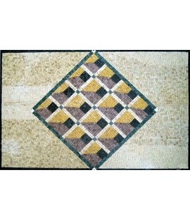 CR140 3D losange art stone Mosaic
