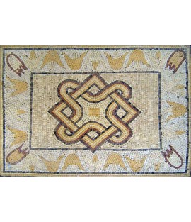 CR148 Cream & White Geometric & Floral Mosaic