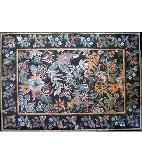 CR15 Rich and colorful floral carpet Mosaic