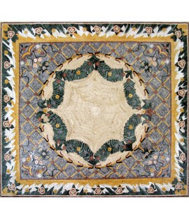 CR164 Multi design floral carpet Mosaic