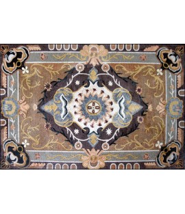 CR168 Rectangular rich floral design Mosaic