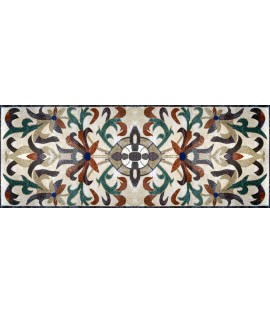 CR174 Floral art on grey background Mosaic
