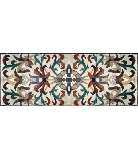 CR174 Floral art on grey background Mosaic