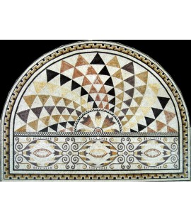CR199 Light colors beautiful floral art Mosaic