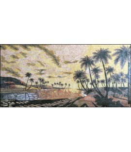 CR227 Palm river trees scene  Mosaic