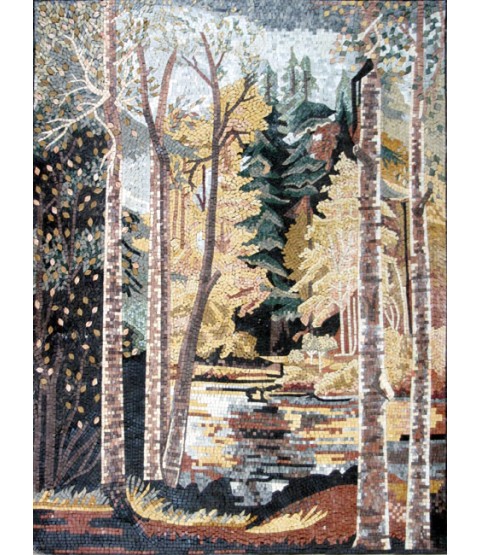 CR239 Autumn scene forest Mosaic