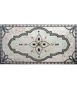 CR31 Light colors floral design carpet Mosaic