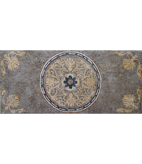 CR60 Grey & gold elegant sea shell Mosaic