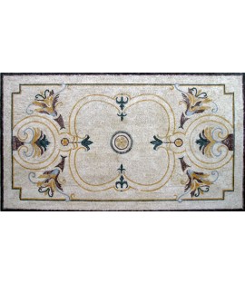 CR62 Floral  carpet Mosaic