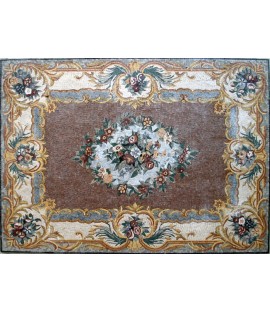 CR63 Beautiful flower assortment carpet Mosaic